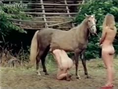 Two elderly whores who enjoy beastiality and heavy penises